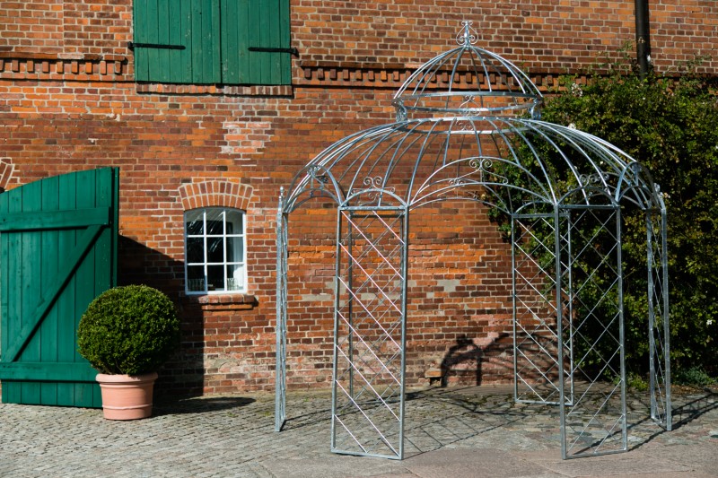 Gartenpavillon Metall Romantik Feuerverzinkt Ø 340cm