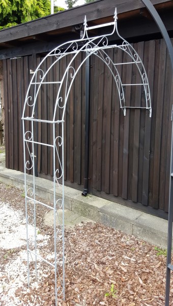 Wand Rosenbogen Metall B 160cm Verzinkt mit Spitze