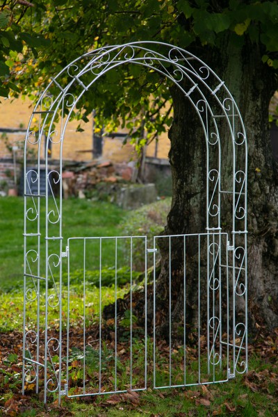 Rosenbogen B: 140cm ZINK mit Türen / Tor RUND