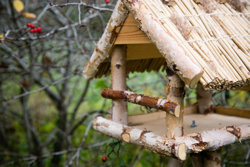 Vogelhaus Birke gross
